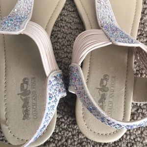Coach sparkly sandals